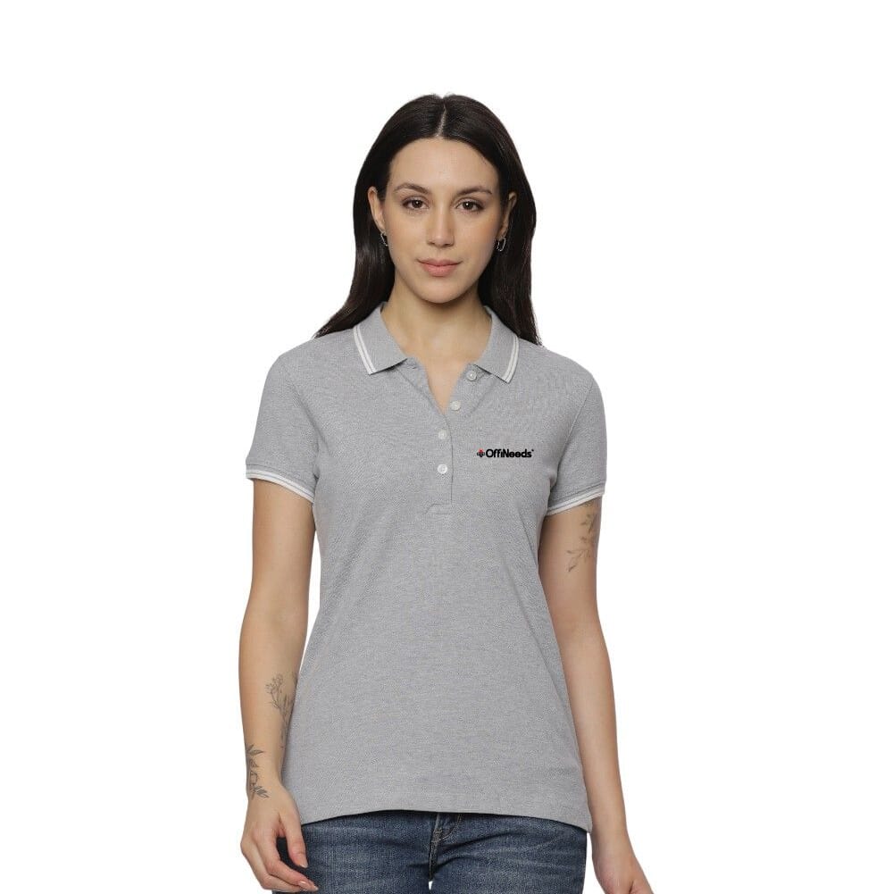 Allen Solly Polo T-shirt Women- Grey
